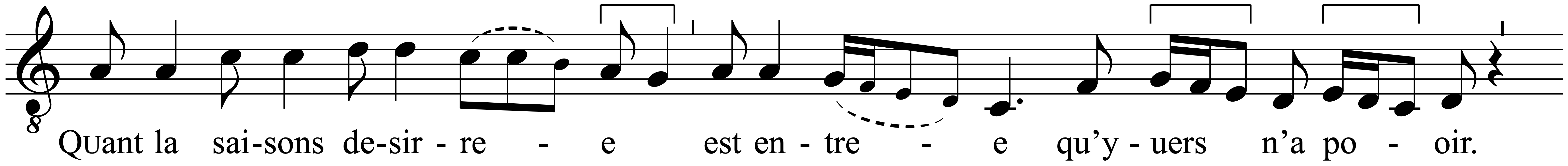 Work musical notation